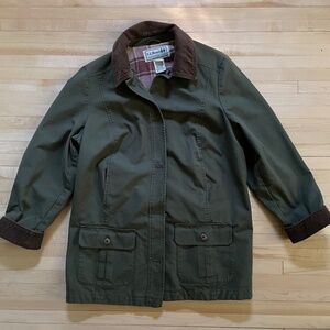 L.L. Bean chore barn jacket green